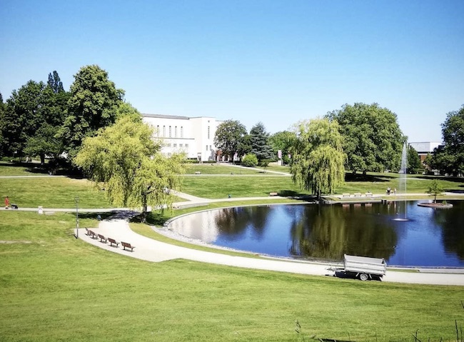 Blick über den Bürgerpark / Oetkerpark Bielefeld