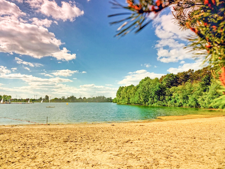 Strand des Campingparks Heidewald Bielefeld und Umgebung