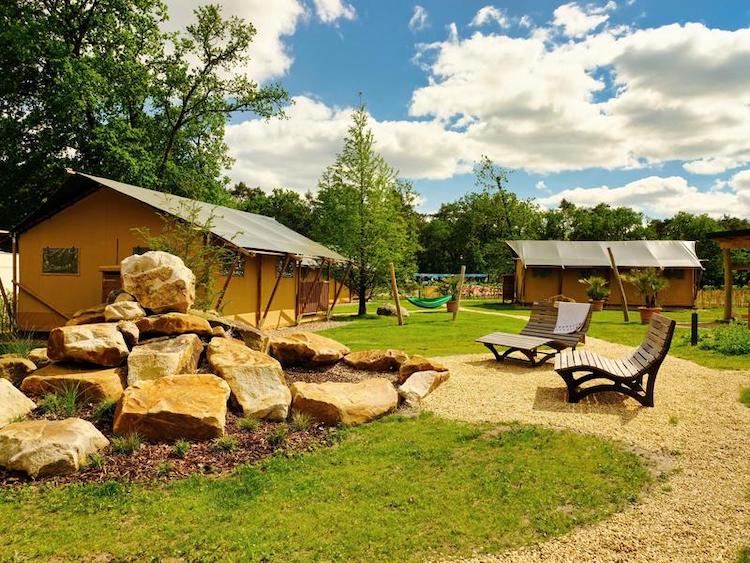 Zelte des Campingparks Heidewald Bielefeld und Umgebung