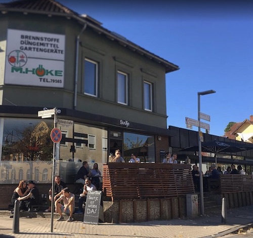 Terrasse Café Suutje Bielefeld am Siegfriedplatz