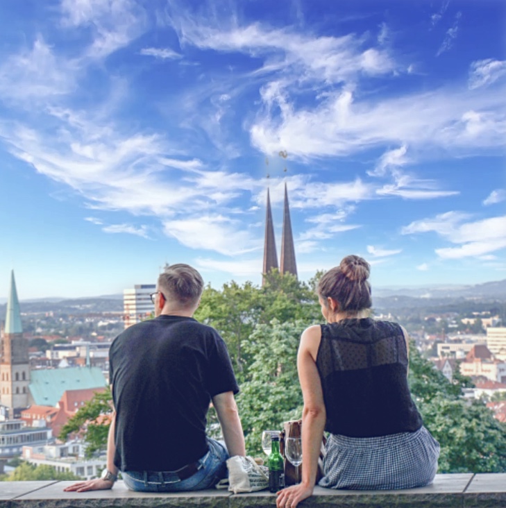 Pärchen an der Sparrenburg