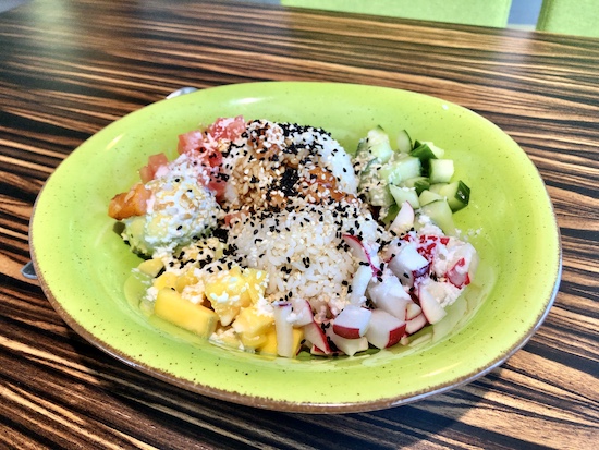 Vegan essen Poke bowl in der Green bowl in Bielefeld
