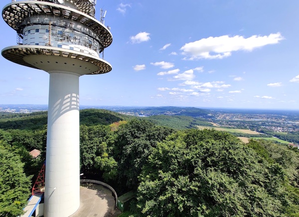Der Hüneburger Fernsehturm mitten im Teuto ©Fabian Römer