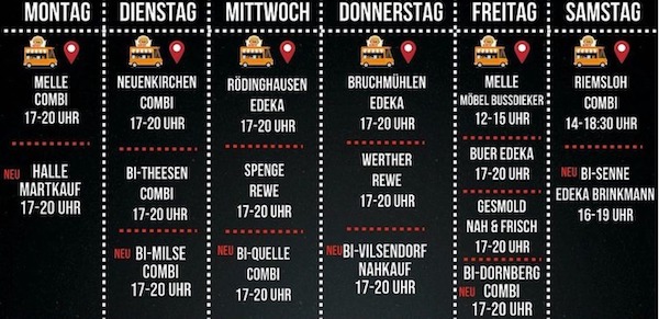 Jeden Montag um 12:00 erfahrt ihr die neuen Standorte auf Instagram @bestofburger__
