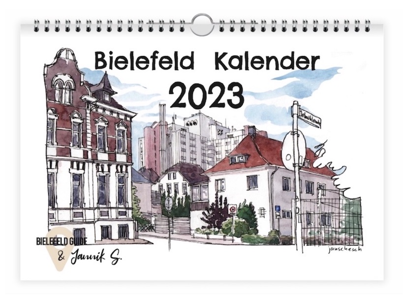 Bielefeld Kunst Kalender 2023 - handgemalt und digitalisiert